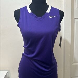 Nike Women's Purple and White Sleeveless Jersey